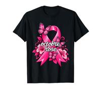 Sensibilisation Cancer du Sein Octobre Rose Femme Original T-Shirt Graphique avec Valeur