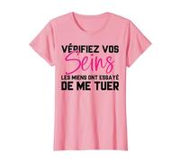 Sensibilisation Dépistage Cancer Du Sein Vérifiez Vos Seins T-Shirt