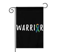 Sensibilisation des minorités nationales des guerriers Drapeaux de jardin (12,5 x 18 pouces) - Bannière aux couleurs éclatantes pour décoration extérieure de jardin et de maison