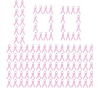 Sensibilisation Octobre Rose DéCorer, Accessoires 2025 Pins Octobres Rose, Ruban Octobres NœUd 100 PièCes par Ensemble,Promouvoir La Sensibilisation,Et du Cancer du Sein (A)