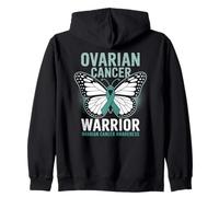 Sensibilisation papillon du guerrier du cancer de l'ovaire Sweat à Capuche