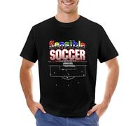 Sensible Soccer T-Shirt Custom t Shirts Design Your own Sweat Shirts Heavyweight t Shirts Mens t Shirts Pack Black