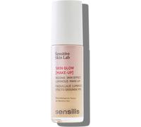 Sensilis Skin Glow Make-Up Primer Moisturizing and Radiant Makeup Coverage Light Coverage for Dull Skin 30ml Shade 05 Peach Gold