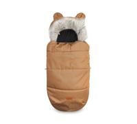 SENSILLO Chancelière Poussette Sierra - Sac de Couchage Chaud et Imperméable pour Poussette et Traîneau - Intérieur Polaire, Peluche Détachable - Design Élégant avec Oreilles - Chameau