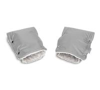 SENSILLO Ensemble de Gants/Manchons de Poussette - Imperméables avec Intérieur en Tissu Minky Chaud - pour l'Automne et l'Hiver - Protège les Mains du Froid et de l'Humidité - 45x21cm - Gris