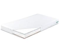 SENSILLO Luxe Matelas pour Bébé 3 Couches Mousse, Sarrasin et Noix de Coco - Épaisseur 11 cm - Taille Universelle 120 x 60 cm - Antibactérien et Antiallèrgique - Housse Respirante Amovible