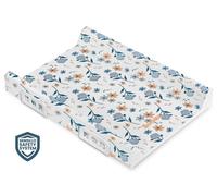 SENSILLO matelas à langer 70cm antidérapant, pivoine - blanc