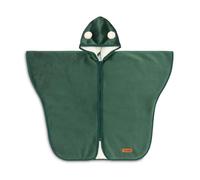 Sensillo - Poncho Bébé Voiture - pour Siège Auto - Poussette - Vélo - Cape à Capuche - Poncho Polaire Chaud pour Hiver et Automne - ca. 80×59cm (+/- 2cm) - Cape Enfant - Vert
