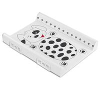 SENSILLO Table à langer raidie avec système de sécurité - Pratique à utiliser - Matériaux sûrs - Sans substances nocives - Installation universelle - 70 cm - Animaux - Chien Platine