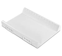 SENSILLO Table à langer raidie avec système de sécurité - Pratique à utiliser - Matériaux sûrs - Sans substances nocives - Installation universelle - 70 cm - Platine avec mesure