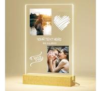 SENSING Cadre Photo Personnalisé Plaque Spotify Scannable Acrylique Personnalisé Photo pour la Décoration De La Chambre Cadeau Anniversaire Fête Des Mères