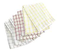 SENSIOHOME Torchons de Cuisine, 100% Coton Naturel, très Absorbant, Non Pelucheux, Doux et épais 5 Pack, Grand 45 x 65cm, Lavable en Machine, Torchon Chiffons Professionnel (Multicolore)