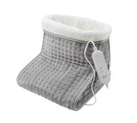 Sensio Spa - Chauffe-pieds chaud et confortable - Gris - Chauffage électrique pour pieds froids - 4 réglages de température - Doublure en polaire douce - Chauffage rapide - Lavable - Protection contre