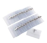 Sensise Lot de 50 porte-badges en plastique étanche Transparent 9 cm x 5,5 cm