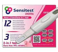 Sensitest Digital, Test de Ovulation 12 pieces, Test de Grossesse 3 pieces