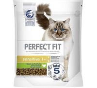 Sensitive 1+ - Croquettes Adultes Sensible à partir de 1 an - Riche en dinde - Sans blé ni soja - Favorise la digestion 750 g