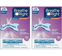 Sensitive - Bandelette Nasale - Taille M/S - Sommeil : Aide À Réduire Les Ronflements - Rhume, Allergies, Sport : Vous Aide À Mieux Respirer - Convient Aux Peaux Sensibles, 30 Pièces[Z85]