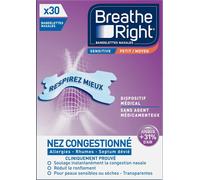 Sensitive - Bandelette Nasale - Taille M/S - Sommeil : Aide À Réduire Les Ronflements - Rhume, Allergies, Sport : Vous Aide À Mieux Respirer - Convient Aux Peaux Sensibles, 30 Pièces