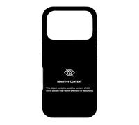 Sensitive Content Quote Illustration Novelty Graphic Designs Coque pour iPhone 17 Pro