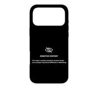 Sensitive Content Quote Illustration Novelty Graphic Designs Coque pour iPhone 17 Pro Max