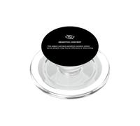 Sensitive Content Quote Illustration Novelty Graphic Designs PopSockets PopGrip pour MagSafe