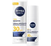 NIVEA MEN Sensitive Crème hydratante pour homme Protection quotidienne SPF 30 50 ml Crème visage pour homme avec complexe VitaminPRO Protège contre les rayons UVA/UVB, la lumière bleue et la pollution