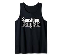 Sensitive Gangsta Tough Guy with Feelings.Funny Urban Citation Débardeur