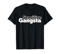 Sensitive Gangsta Tough Guy with Feelings.Funny Urban Citation T-Shirt