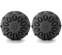 SENSLY, SB0006, Balle de Massage Vibrante Noir, 2 Vitesses de Vibration pour Relaxation et Soulagement Musculaire, Design Ergonomique et Compact, Utilisable sur Tout le Corps (Lot de 2)
