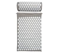 SENSLY Tapis d'acupression avec housse de transport 68 x 42 cm Gris
