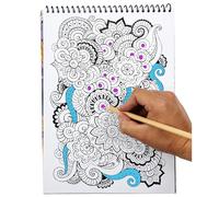 Livre de Coloriage 30 Pages ""Adulte"" 21x29cm Blanc