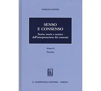Senso e consenso. Storia, teoria e tecnica dell'interpretazione dei contratti. Tecnica (Vol. 2)