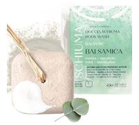Senso Naturale Mousse de Douche Solide à l'Argile Balsamique avec Argile Blanche, Huiles Essentielles d’Aromathérapie Eucalyptus, Menthe, Équivalent à 750 ml de Liquide, 100% Naturel et Biologique