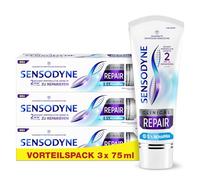 Sensodyne Clinical Repair Dentifrice pour dents sensibles avec 5% NovaMin pour un soulagement longue durée 3 x 75 ml