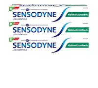 SENSODYNE - Dentifrice Haleine Extra Fresh - Cliniquement Prouvé pour Soulager la Sensibilité Dentaire - Sensation de Fraîcheur Durable - Lot 3 x 75 ml