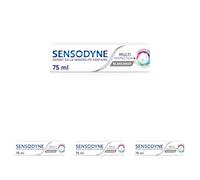 Sensodyne Dentifrice Multi-Protection Blancheur, Avec Fluorure Pour Dents Sensibles et Blanches, Aide à Soulager La Sensibilité Dentaire, 75 ml (Lot de 4)