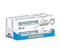 Sensodyne - Dentifrice Multiprotection Blancheur, Contient du Fluorure Pour Proteger les Dents Sensibles avec Action Blancheur, Aide à Soulager La Sensibilité Dentaire- lot de 4x75ml