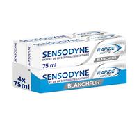 SENSODYNE - Dentifrice Rapide Action Blancheur - Soulagement Rapide & Protection Longue Durée Contre la Sensibilité Dentaire - Aide à Eliminer les Taches Dentaires - 75 ml