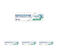 SENSODYNE - Dentifrice Rapide Action Extra Fresh - Soulagement Rapide & Protection Longue Durée Contre la Sensibilité Dentaire - Goût Menthe Fraîche - 75 ml (Lot de 4)