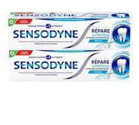 SENSODYNE Dentifrice Répare et Protège, pour les Dents Sensibles, Apporte une Protection Longue Durée, Menthe, Lot de 2x75ml