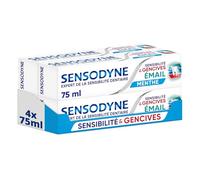 Sensodyne - Dentifrice Sensibilité & Gencives Email, Protection de l'Émail et Traitement Des Dents Sensibles et Gencives - Lot de 4x75 ml
