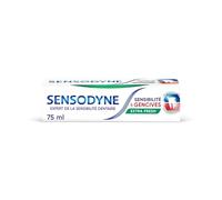 SENSODYNE - Dentifrice Sensibilité & Gencives Extra Fresh - Double Action Cliniquement Prouvée pour les Dents Sensibles et Problèmes de Gencives - Menthe Fraîche - 75 ml