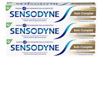 Sensodyne - Dentifrice Soin Complet, Pour les Dents Sensibles, Action Sensibilité 24h - lot de 3x75ml