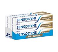 Sensodyne Dentifrice Soin Complet, Action Sensibilité 24H, Pour Protéger les Dents Sensibles - 6 x 75ml
