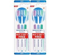 Sensodyne Lot de 6 brosses à dents sensibles, douces (la couleur peut varier)