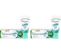 Sensodyne Pro-émail Junior, Dentifrice pour Enfants de 6 à 12 ans, Aide à Prévenir les Caries et Renforce l'Émail, Dents Sensibles, Menthe Douce, 50ml (Lot de 2)