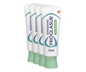 Sensodyne Proglasur Dentifrice Multi-Action, Pour Dents Sensibles, Protection Sensibilité 24H, Lot de 4x75ml