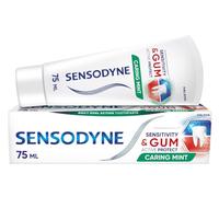 Sensodyne Sensitivity & Gum Caring Mint Lot de 4 tubes de pâte dentaire à la menthe pour dents sensibles et blanchissantes 75 ml