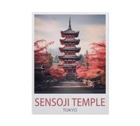 Sensoji Temple Tokyo Japan ， Landscape，Puzzle 1500 Pieces Paper Puzzle Adult Children's Educational Toy Family Decompression Game（57x87cm）-DX9