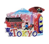 Sensoji Temple Tokyo Japon Aimant de réfrigérateur 3D Souvenir de voyage Décoration de réfrigérateur Autocollant magnétique Collection artisanale